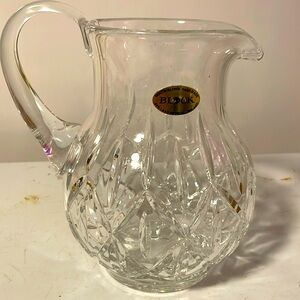 BLOCK 24% Lead Crystal vintage pitcher